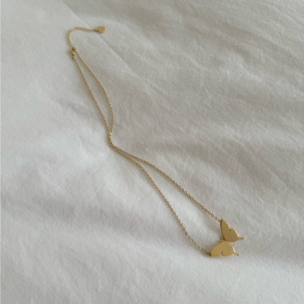 Elegant Gold color Butterfly Necklace